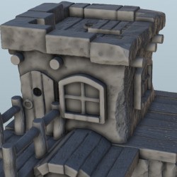 Medieval guard watchtower