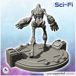 Alien zombie creature with large hands (3)
