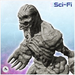 Créature zombie extraterrestre à larges mains (3)