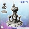 Alien octopus creature with tentacle and antenna (15)