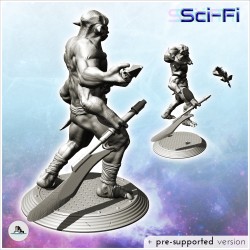 Four-armed alien cyclops with heavy spear (17)