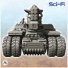 Six-wheeled Sci-Fi fighting vehicle with laser cannon (18)