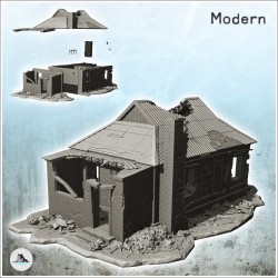 Maison moderne avec toit en...