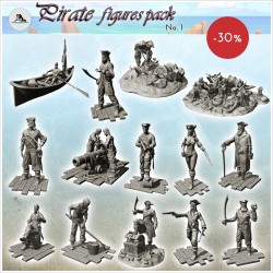 Pack de figurines Pirates No. 1
