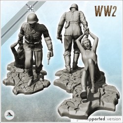 Soldat allemand avec femme au sol (13)