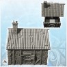 Medieval stone house with tiled roof and double roof windows (8)