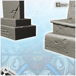 Set of tombstones and outdoor accessories for cemetery (1)