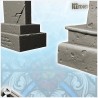 Set of tombstones and outdoor accessories for cemetery (1)