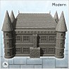 Large modern castle with quadruple corner towers and central entrance (8)