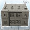 Grande maison moderne avec haut toit à piques et entrée sous auvent (9)