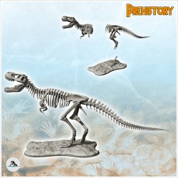 Squelette de dinosaure T-Rex avec gueule ouverte (1)