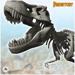 Squelette de dinosaure T-Rex avec gueule ouverte (1)