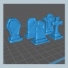 Set of tombstones |  | Hartolia miniatures