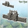 Great orc wall with shooting platforms and wooden battlements (2)