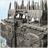 Grande muraille orc avec plate-formes de tir et créneaux en bois (2)