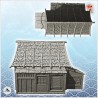 Maison asiatique avec grand toit et annexe (25)