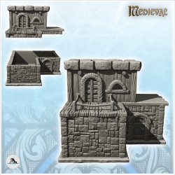 Medieval stone building with flat roof and terrace (4)