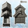 Bâtiment médiéval avec étage surplombant et toit arrondi (8)