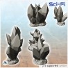 Set of four crystals and ores (4)