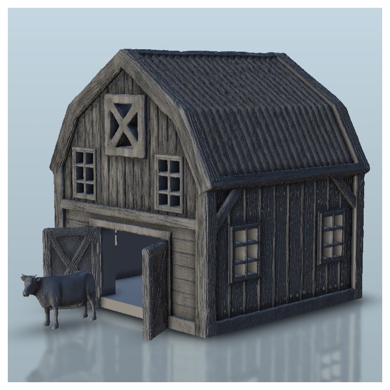 Farm with cow |  | Hartolia miniatures