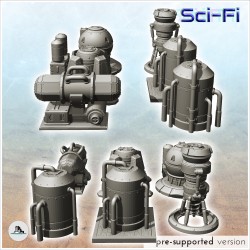 Set de six  machines industrielles futuristes (7)