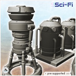 Set of six futuristic industrial machines (7)