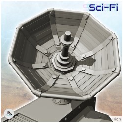 Futuristic command post with roof dish (1)