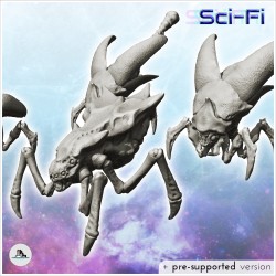 Set de sept créatures aliens sur pattes (33)