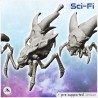 Set of seven alien creatures on legs (33)