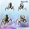 Set of two alien creatures on legs with shell (36)