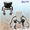 Robot à deux bras articulés avec pinces et oeil bionique (5)