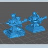 Double cannons turret (+ destroyed version)