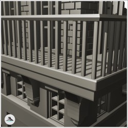 Bâtiments urbains avec portail (version en ruine) (19)