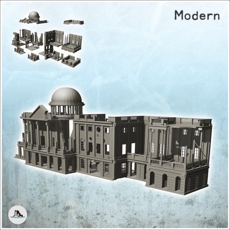 Bâtiment du Capitole néo-classique en ruine (24)