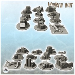 Set d'accessoires de champ de bataille avec boites de munitions (1)