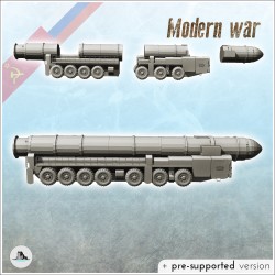 Lanceur de missiles balistiques soviétique RT-2PM2 Topol-M SS-27 Sickle B