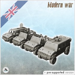 Set of British vehicles...