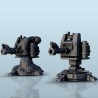 High-explosive canon turret (+ destroyed version)