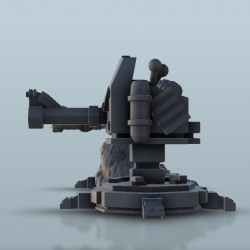 High-explosive canon turret (+ destroyed version)