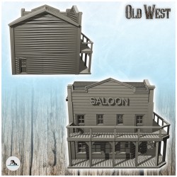 Corner saloon building with wooden balcony (9)