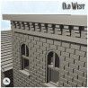 Set of western wooden buildings (18)