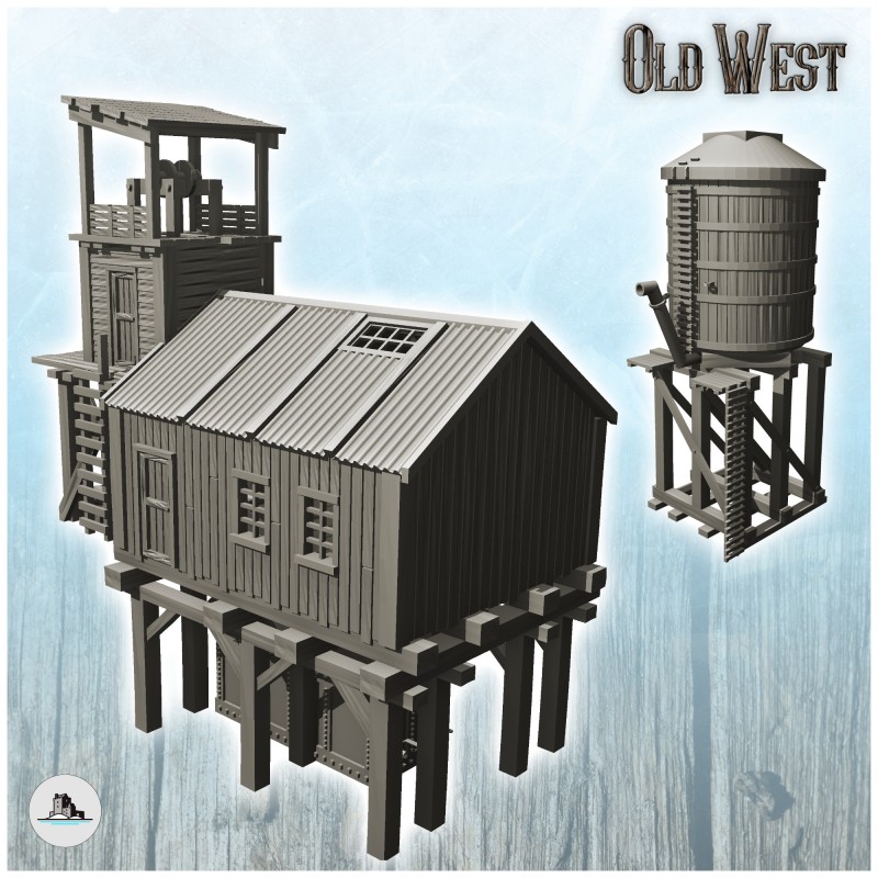 Set of water management building and western water tower (30)