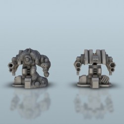 Quadri-canons turret (+ destroyed version) |  | Hartolia miniatures