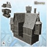 Large medieval manor with suspended room, zigzagging roof and chimney (16)