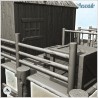 Wooden dock with warehouse building and crates (11)