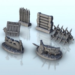 Medieval barricades |  | Hartolia miniatures
