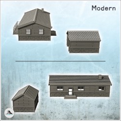 Set de maison moderne avec terrasse et abri de jardin (2)