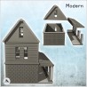 Maison moderne en lambris avec grand auvent et toit en tuile (7)