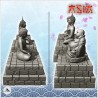 Set of three Asian Buddhist statues (5)