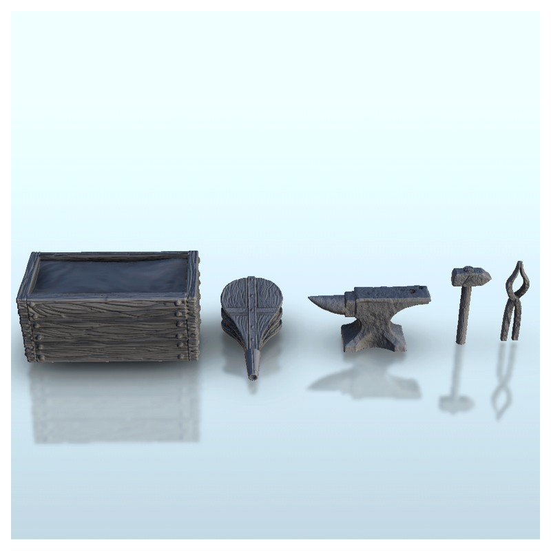 Set of blackmith interior equipment |  | Hartolia miniatures